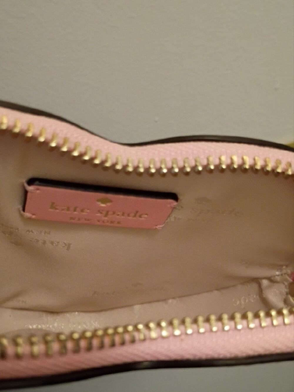 kate spade Pink Heart Wristlet with Pearl Strap - Picture 8 of 11